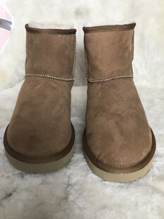 清货超低价88元羊皮毛一体短筒靴防滑防水保暖雪地靴男女靴棉鞋子