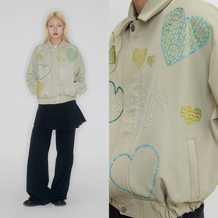 23AW Jacket Heart 浪漫爱心短廓形夹克 Zip CONP