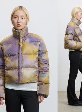 CONP 23AW  Sunset Glow Down Coat 喷雾染色短款羽绒服