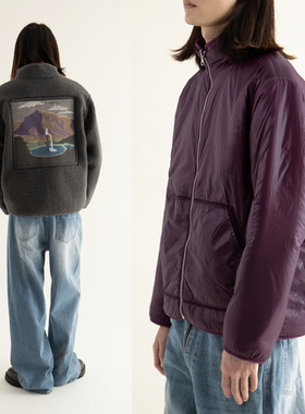 CONP 22AW Landscape Embroidery 风景刺绣摇粒绒两面穿夹克外套