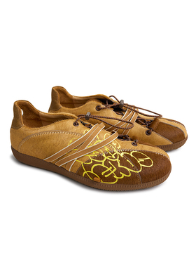 CONP 24SS NERDS X CONP 涂鸦乒乓鞋 真皮复古系带休闲鞋 中性