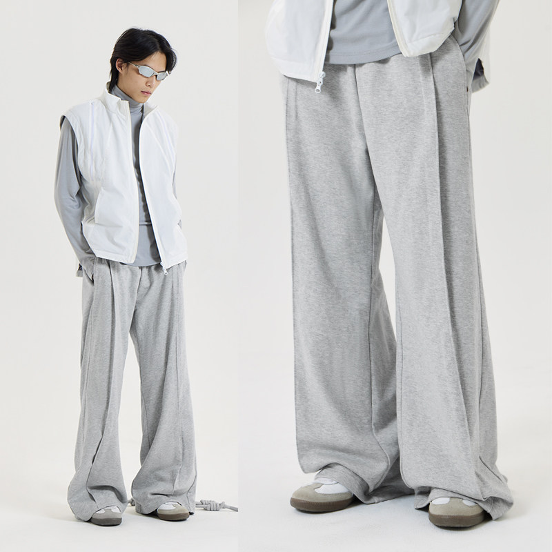 conp 23ss knotted pleated sweatpants 绳结褶皱卫裤