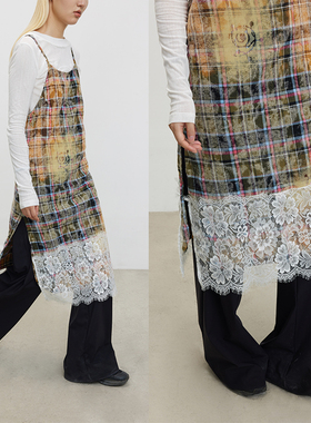 CONP 2023AW Voetex Dress 蕾丝格纹连衣裙