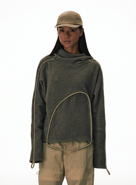 CONP AW 圆环圈圈抓绒运动连帽卫衣