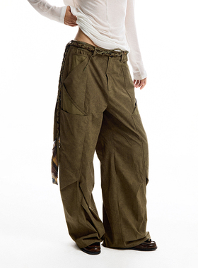 CONP 25SS “信封口袋” 阔腿弯刀裤 复古设计美式工装休闲裤