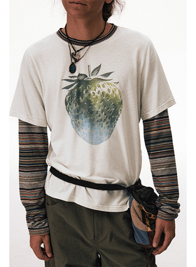 CONP 25AW “野草莓”假两件T恤