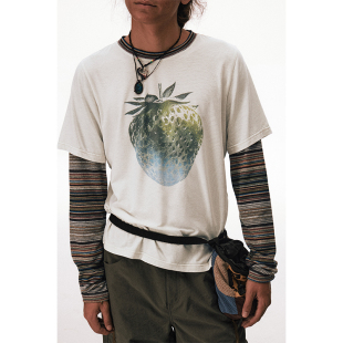 CONP 25AW “野草莓”假两件T恤