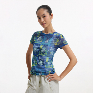 CONP 25SS “电子甲虫乐园”夏季短袖修身网纱T恤