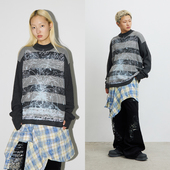 tone CONP Sweater火山喷发双色毛衣 Eruption Two 23AW Volcanic