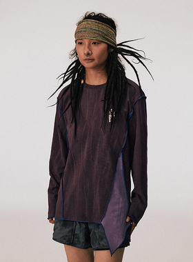 CONP 25AW 山野紫洗水拼接长袖T恤