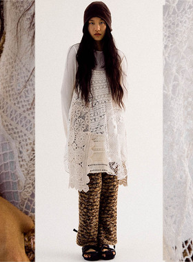 CONP 22AW 城市流浪者流浪蕾丝拼接定制吊带裙搭配