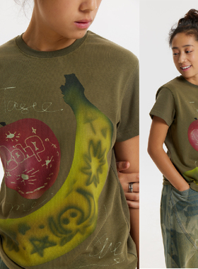 CONP 23SS Fruit Slim T-shirt 涂鸦水果修身T恤