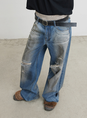 CONP 23AW Stained Jeans“遗失的ID CARD”污渍牛仔裤