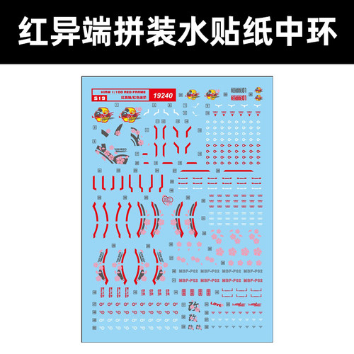 中环HIRM红异端模型水贴19240