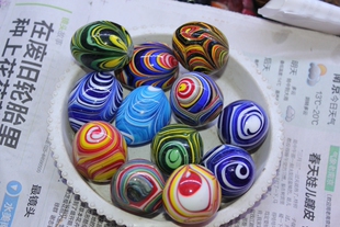 宝贝：雨花石孔雀花蛋鱼池花盆造景石水培琉璃石璜栩栩如生的石蛋