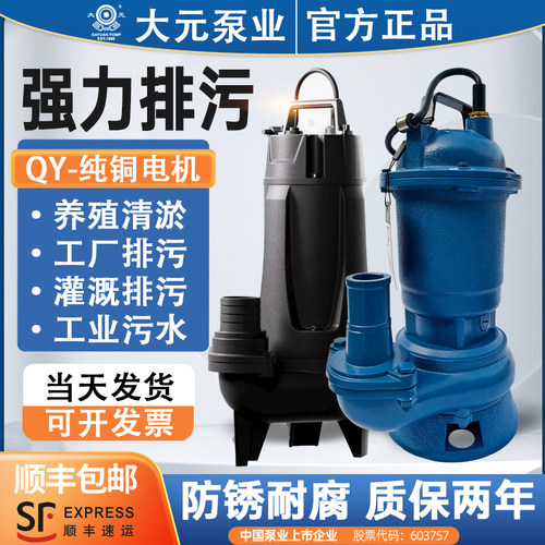 大元水泵官方旗舰店污水泵泥浆泵