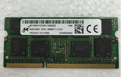 镁光8G内存条DDR3L 1600 ECC笔记本工作站内存MT18KSF1G72HZ-1G6E