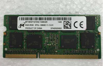 镁光8G内存条DDR3L 1600 ECC笔记本工作站内存MT18KSF1G72HZ-1G6E