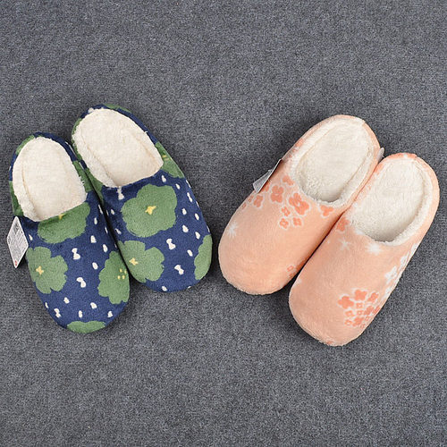 三双包邮秋冬日式家居轻便绒拖鞋