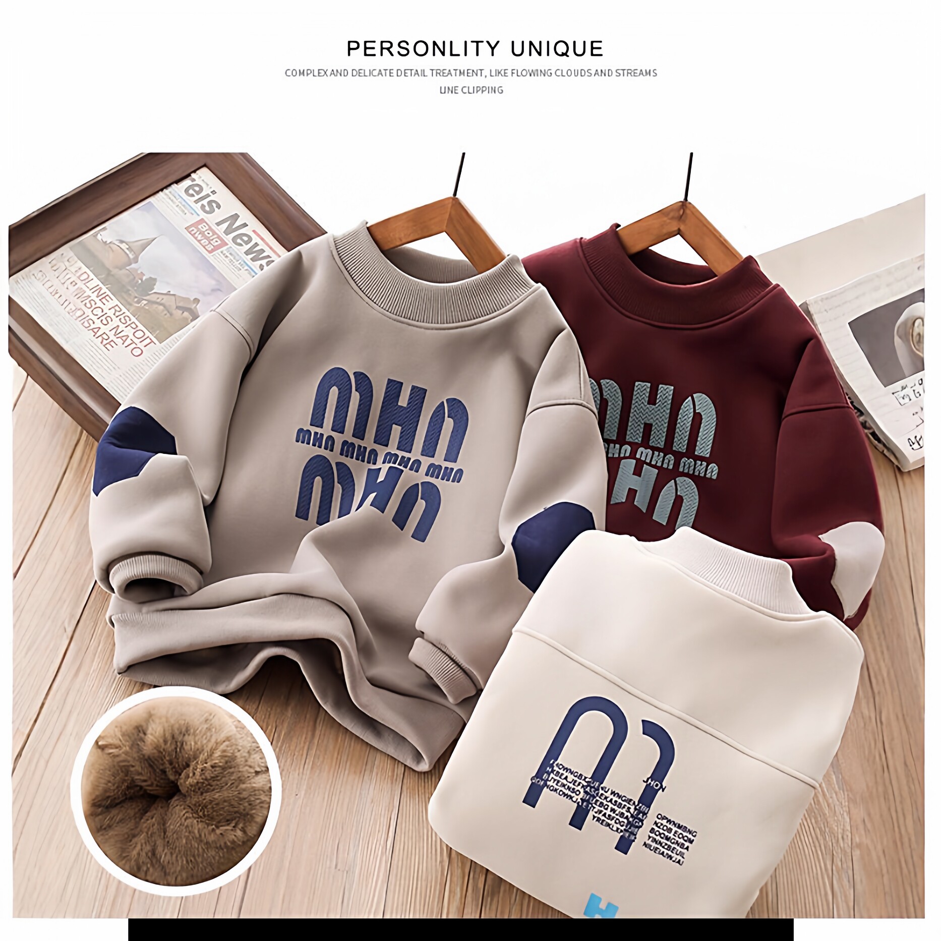 男童卫衣加绒加厚冬季一体绒2025新款中大儿童休闲打底衫保暖上衣