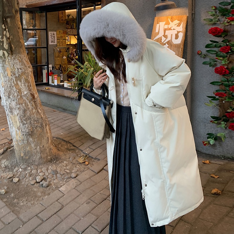 羽绒棉服女中长款年新款