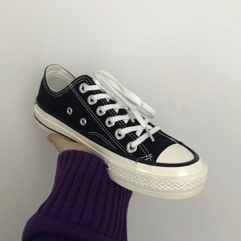 贝壳头复古风情侣经典款帆布鞋