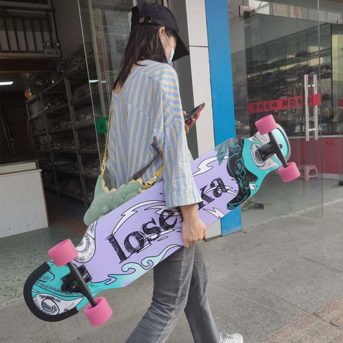 长板全能公路刷街四轮滑板车