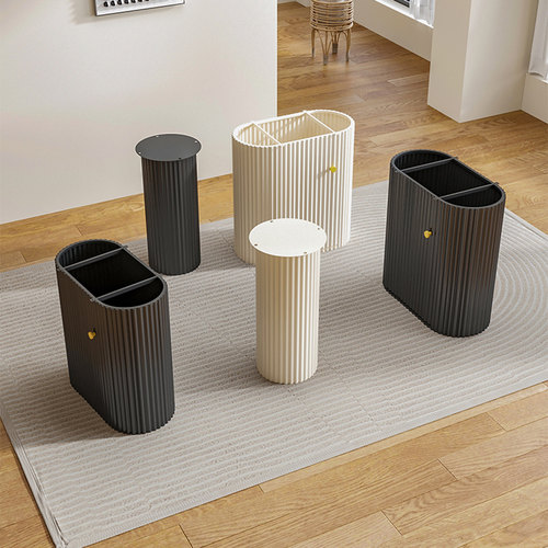 桌腿支架奶油风椭圆波浪形餐桌岛台桌脚吧台支撑柱单边定制桌子腿