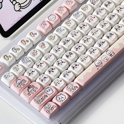 吉伊键帽客制化键盘键帽机械键盘蓝牙无线键盘chiikawa吉伊键帽