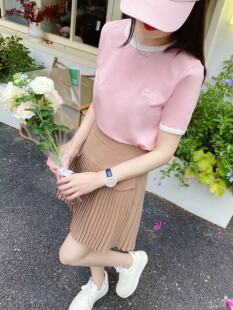 细百褶显瘦半裙 温柔大方～超百搭卡其色 现货