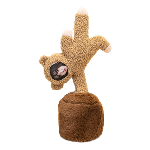 diy定制照片玩偶人脸娃娃公仔唱歌跳舞沙雕搞怪玩具创意生日礼物