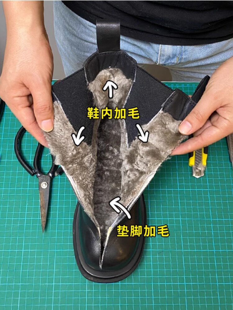 2024 NEW MARTIN BOOTS WOMENS WINTER FLEECE THICKENED WARM FUR INTEGRATED SNOW BOOTS MID BOOTS SHORT BOOTS
