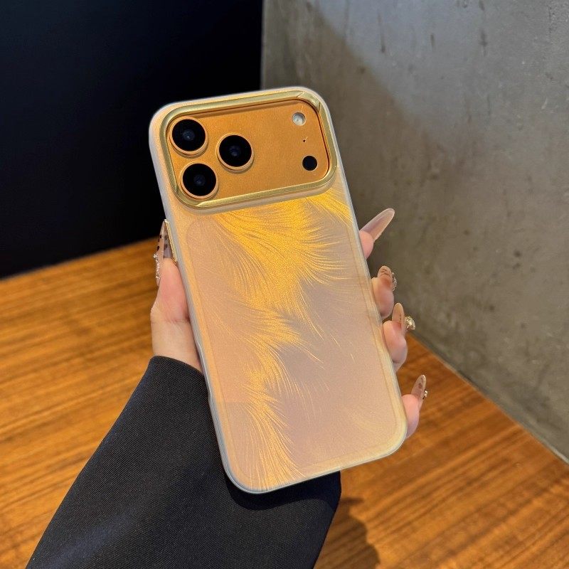 镭射渐变适用苹果17promax手机壳金属镜头新款iphone1