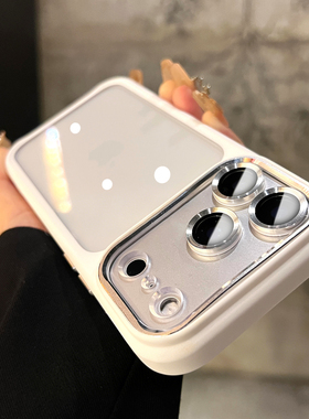鹰眼镜头膜适用苹果17promax手机壳透明新款iphone16pro网红高颜值超火爆款15PM硅胶14PM男女简约防摔保护套