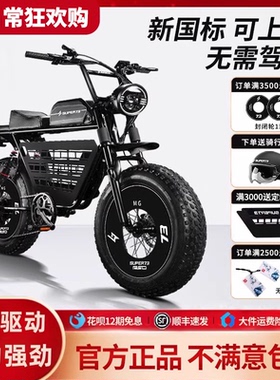 super73Y1S20寸新国标复古电动自行车成人女士小型电瓶车