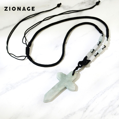 天然翡翠玉温润光滑配翡翠玉绳