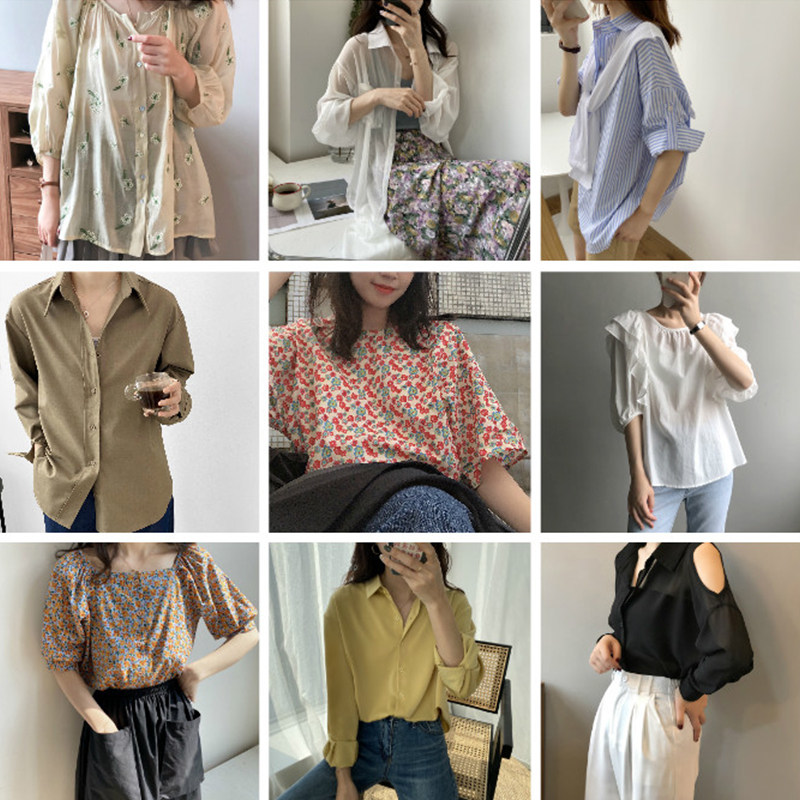 【清仓】现货特价包邮衬衫女新款2024年复古港味百搭上衣设计小众