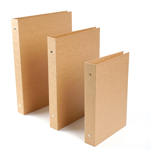 言本硬面牛皮纸活页夹