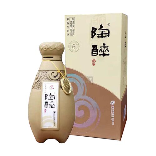 陶醉酒6年50度480ml单l瓶礼盒装浓香型沱牌舍得酒 - 封面