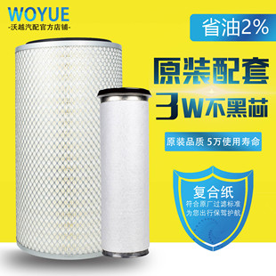 K2036空气滤芯适用于B9600小康明斯多利卡收割机挖掘机滤清器
