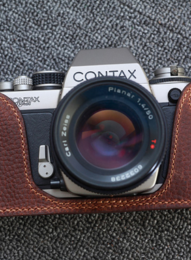 【Funper】康泰时S2相机皮套真牛皮包半套底座配件带收纳复古胶片