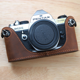 【Funper】宾得MX ME super相机皮套真牛皮包配件胶片复古底座