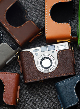 【Funper】康泰时T3相机皮套真牛皮包配件收纳复古胶片摄影半套