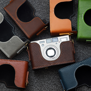 【Funper】康泰时T3相机皮套真牛皮包配件收纳复古胶片摄影半套