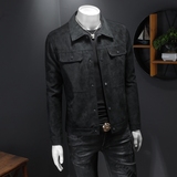 2026年秋冬新款男士翻领机车皮外套修身潮男货号9013P175假模图，男装夹克，钱塘6007(原2006)