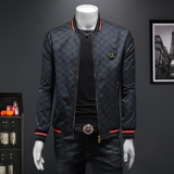 商标已授权2025春款新款男士韩版棒球领夹克外套2368P185假模图，男装夹克，钱塘6007(原2006)