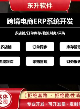 跨境电商ERP系统开发多店铺订单库存物流财务