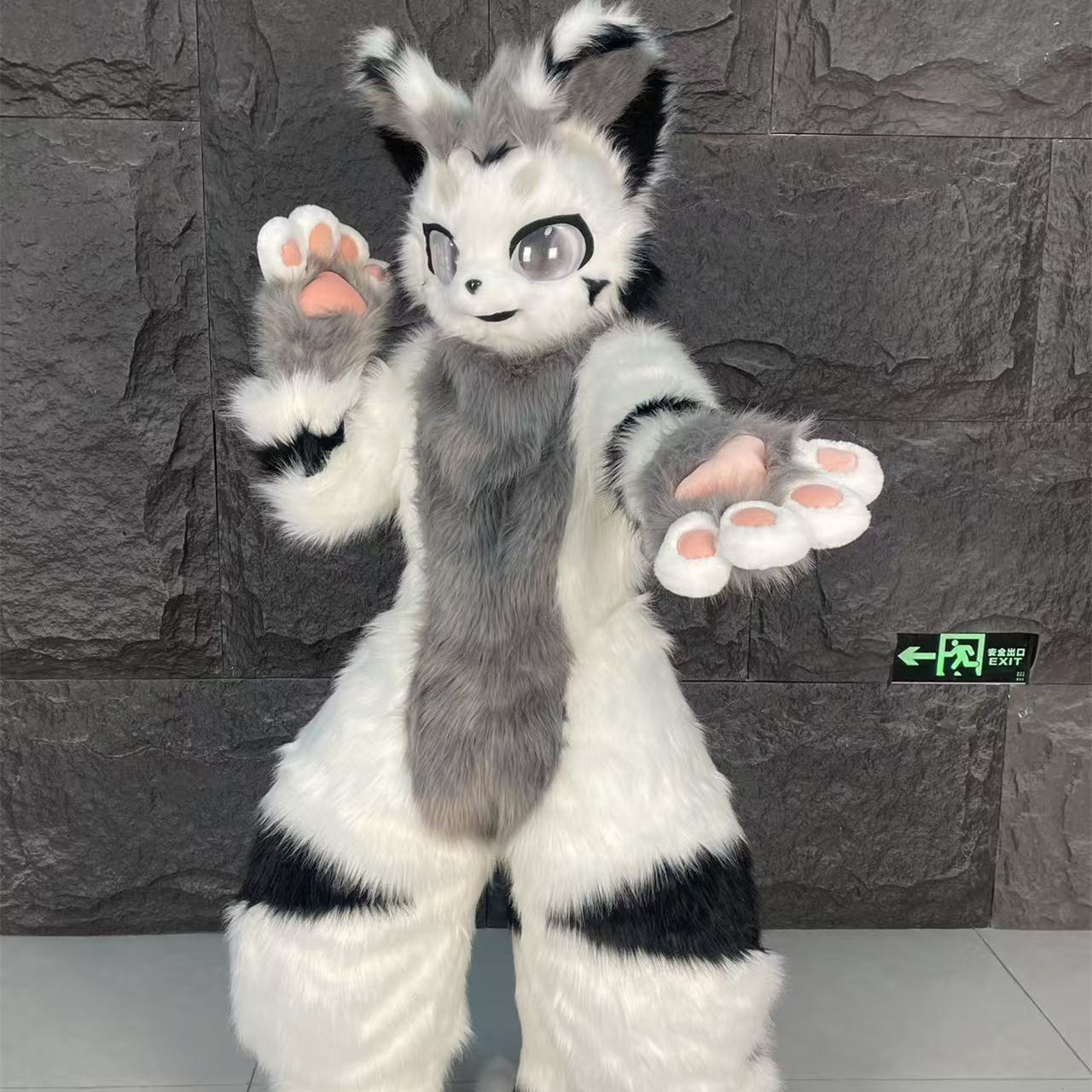可定制可预约兽装全套fursuit日系大全装福瑞猫狗整套装兽头兽爪图片