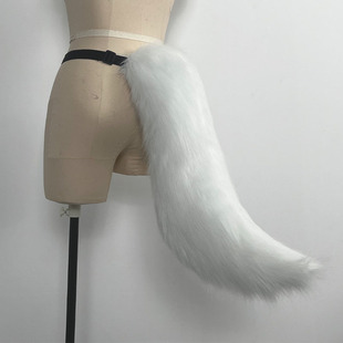 定制刹那cosplay冰原狼尾巴福瑞兽装日系手作二次元漫展道具
