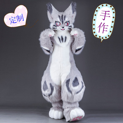 兽头全装兽装福瑞兽装全套fursuit兽装可爱演出大全装正版原创